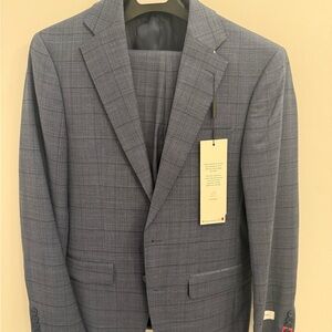 Calvin Klein Gray Checkered Blazer